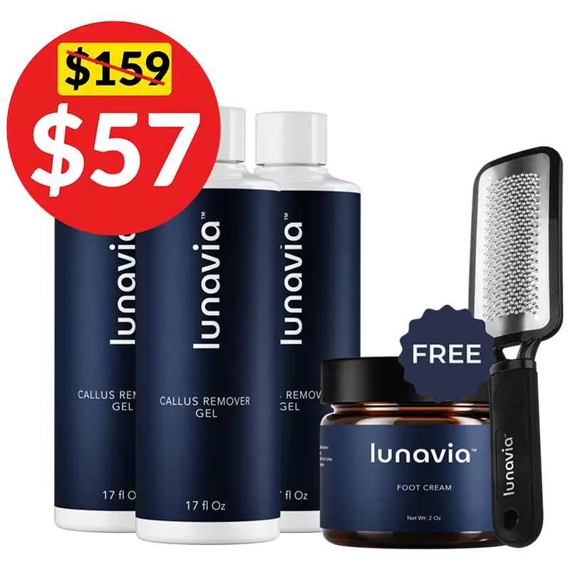 Three Bottles Callus Softening Gel PLUS the 2 free gifts